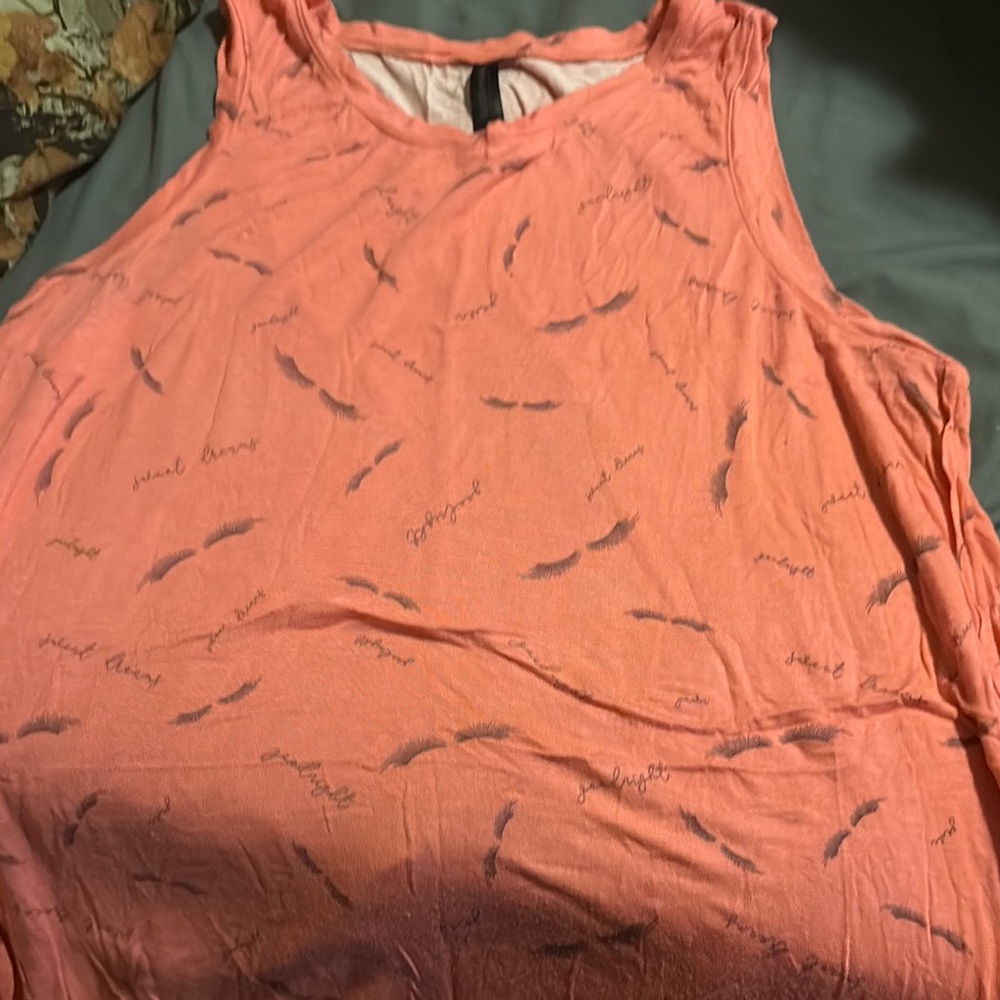 Ambrielle Pink Sleeveless Tank Top